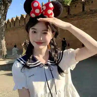 东鲸岁时记 百搭休闲简约短袖连衣裙 女款 白色