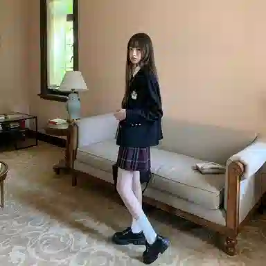 东鲸岁时记 学院风日系短款长袖上衣中腰半身裙制服 女款 礼盒装