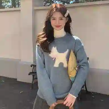 东鲸岁时记 慵懒风复古温柔开学甜妹穿搭外套针织衫 女款 礼盒装