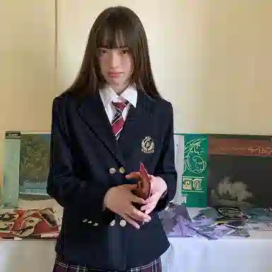 东鲸岁时记 学院风日系短款长袖上衣中腰半身裙制服 女款 礼盒装