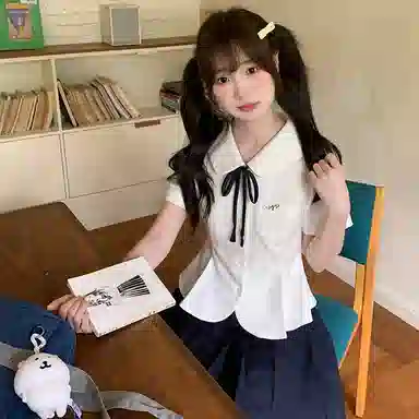 东鲸岁时记 水手服日系清新甜美可爱时尚学院风制服 女款