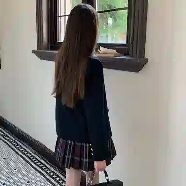 东鲸岁时记 学院风日系短款长袖上衣中腰半身裙制服 女款 礼盒装