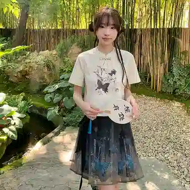 东鲸岁时记 新中式独特漂亮上衣小个子汉服 女款 杏色