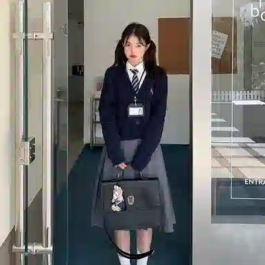 东鲸岁时记 学院风格雷系纯色中长款伯克利百褶裙休闲长裙 女款 灰色裙