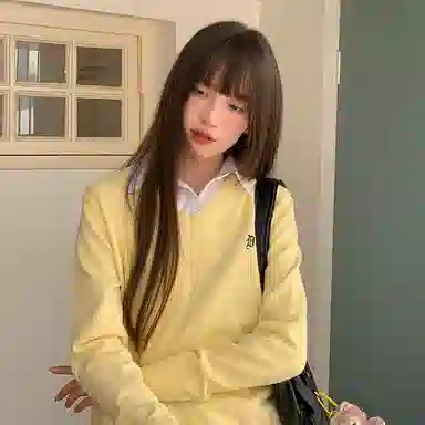 东鲸岁时记 慵懒风宽松高级感学院风舒适套头针织衫长袖衬衫经典格子百褶短裙制服 女款