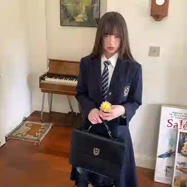 东鲸岁时记 舒适纯色时尚休闲长裙 女款 藏青色