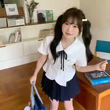 东鲸岁时记 水手服日系清新甜美可爱时尚学院风制服 女款