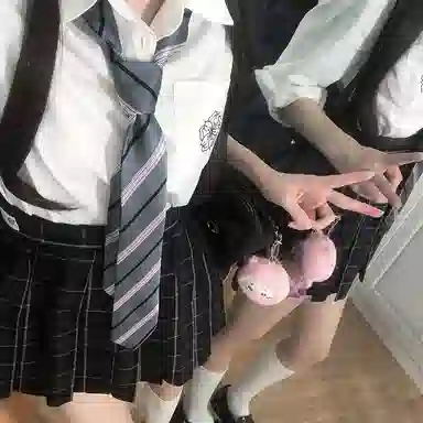 东鲸岁时记 学院风纯色西装裤修身长袖上衣格子中腰百褶短裙制服 女款 黑色