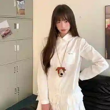 东鲸岁时记 蕾丝连衣裙小个子海边度假裙装套装 女款 礼盒装 白