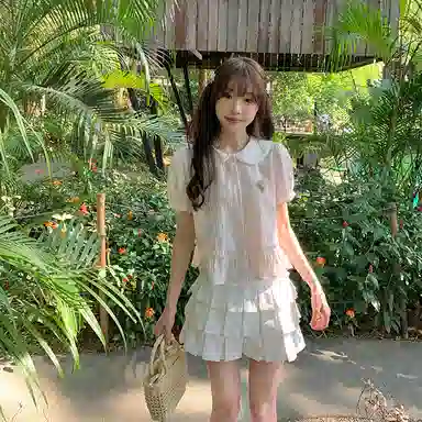 东鲸岁时记 百搭优雅时尚制服 女款 礼盒装 礼盒装 碎花手册粉色衬衫