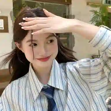 东鲸岁时记 韩剧女主穿搭学院风衬衣小衫松弛感宽松休闲外套文艺风学姐感职场通勤条纹长袖衬衫 男女同款 雾霾蓝