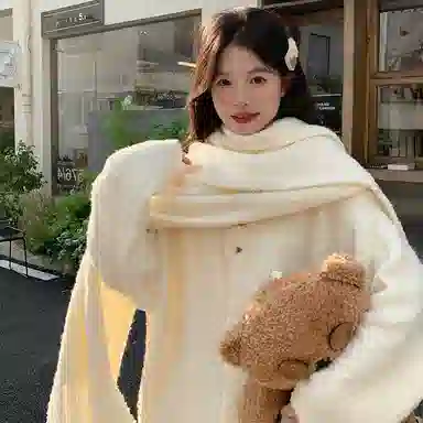 东鲸岁时记 学院风宽松韩系穿搭针织衫格纹气质半身裙裙装套装 女款