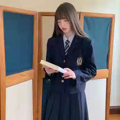 东鲸岁时记 舒适纯色时尚休闲长裙 女款 藏青色