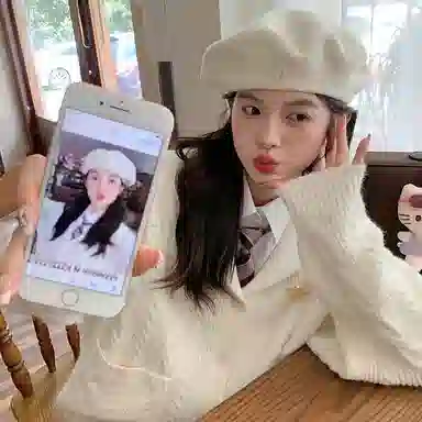 东鲸岁时记 学院风复古绞花毛衣高级感宽松海军领开衫纯色松弛感简约休闲单排扣针织衫 男女同款 白色