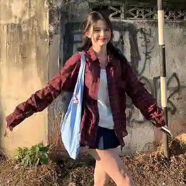 东鲸岁时记 高腰百褶舒适百搭休闲短裙 女款 礼盒装 藏青色裙裤 买赠裙夹