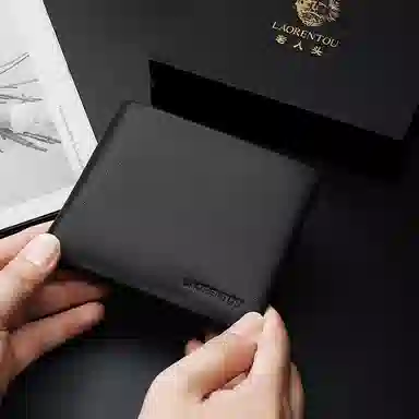 Laorentou Wallet Black