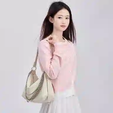 Oldhead Hobo Tote Bag White