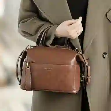 Laorentou Shoulder Bag Caramel Brown