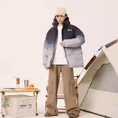 CSKS Retro Star Logo Puffer Jacket