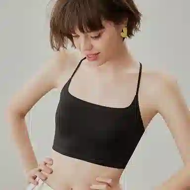 内在密码 交叉美背新款无痕抹胸带杯垫防走光防下垂可内搭外穿显瘦吊带女