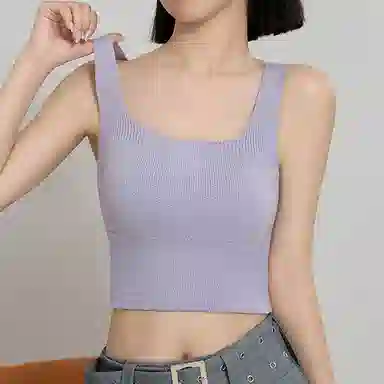 内在密码 保暖背心女款无痕女士自带杯垫免穿文胸磨毛秋冬季打底显瘦内搭