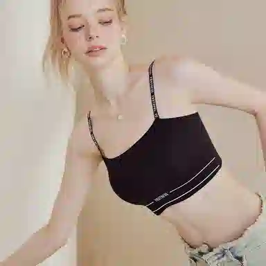 内在密码 方领防走光薄款自带胸垫显瘦美背内搭吊带 女款