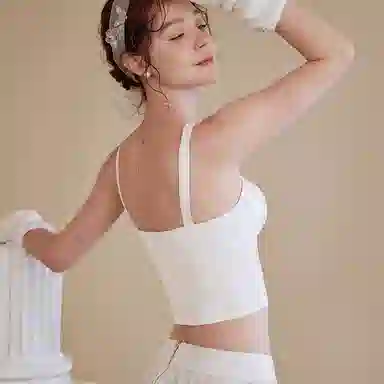 内在密码 吊带背心式女带胸垫免穿内搭外穿一体无痕性感美背打底内衣文胸 女款