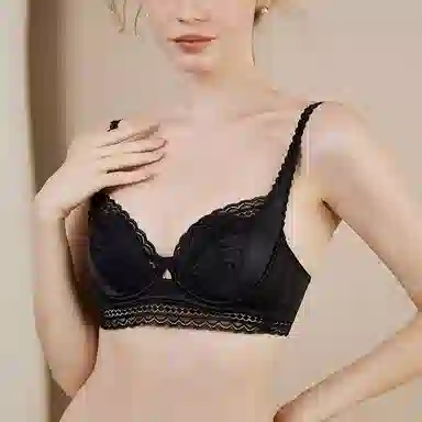 内在密码 薄款大胸显小胸显瘦收副乳防下垂法式纯欲性感蕾丝聚拢文胸