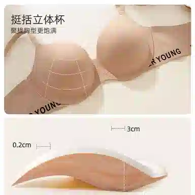 内在密码 粉底液外扩内衣女聚拢小胸显大圆盘胸收副乳上托加厚无痕女士文胸 女款