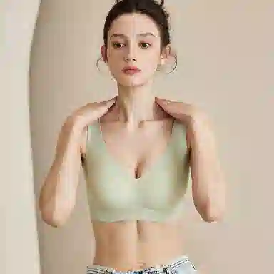 内在密码 无痕全罩杯冰丝内衣夏季女薄款大胸显小聚拢舒适性感防下垂美背大码提拉文胸罩