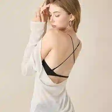 内在密码 聚拢隐形无痕大露背纯色文胸 女款