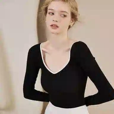 内在密码 纯色百搭修身内搭长袖针织衫 女款