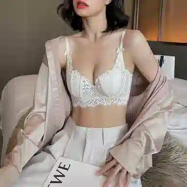 内在密码透气超薄内衣女蕾丝兔耳朵防下垂聚拢胸大显胸小文胸