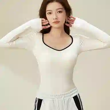 内在密码 赫本领保暖内衣女秋冬免穿文胸聚拢内搭外穿打底衫上衣 女款