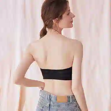 内在密码 小胸聚拢防下垂无肩带果冻条软支撑防滑文胸