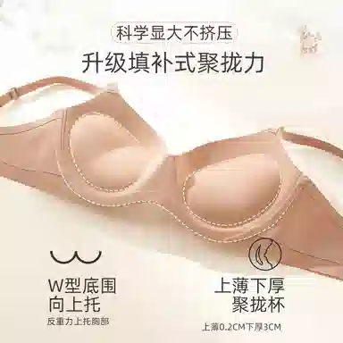 内在密码 粉底液外扩内衣女聚拢小胸显大圆盘胸收副乳上托加厚无痕女士文胸 女款