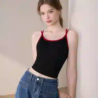 内在密码 夏季防走光可外穿交叉吊带背心 女款