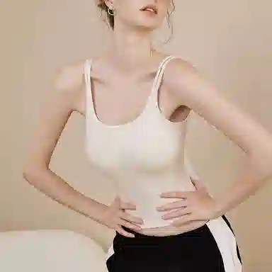 内在密码 无痕带胸垫一体式显瘦内搭保暖上装 女款
