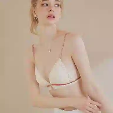 内在密码 前扣美背女士低胸薄款小胸专属性感纯欲蕾丝法式三角杯内衣裤套装 女款