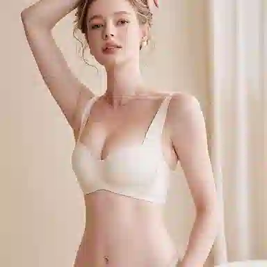 内在密码 纯色小胸聚拢防下垂无痕无钢圈文胸