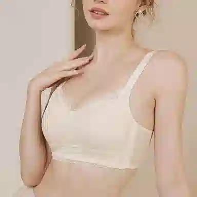 内在密码 薄款大胸显小法式蕾丝罩杯无钢圈聚拢防下垂文胸 女款