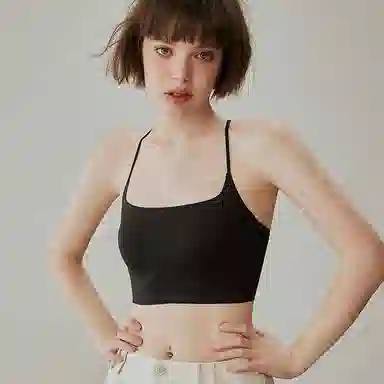 内在密码 交叉美背新款无痕抹胸带杯垫防走光防下垂可内搭外穿显瘦吊带女