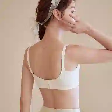 内在密码 薄款内衣女大胸显小显瘦全罩杯收副乳防下垂胸罩蕾丝大码调整文胸聚拢