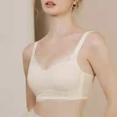 内在密码 薄款大胸显小法式蕾丝罩杯无钢圈聚拢防下垂文胸 女款