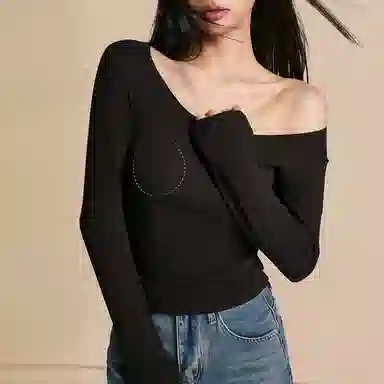 内在密码 带胸垫加绒大圆领内搭外穿显瘦打底衣秋冬保暖内衣 女款