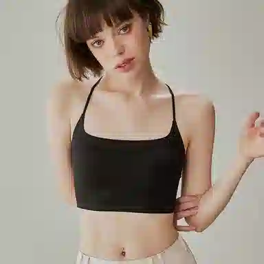 内在密码 交叉美背新款无痕抹胸带杯垫防走光防下垂可内搭外穿显瘦吊带女