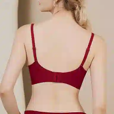 内在密码 红色内衣内裤本命年女小胸聚拢显大上托平胸专用性感蕾丝结婚新娘文胸套装