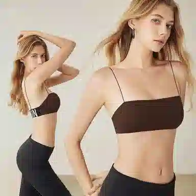 内在密码 细肩带美背小胸字母性感裹胸抹胸无痕夏季文胸 女款