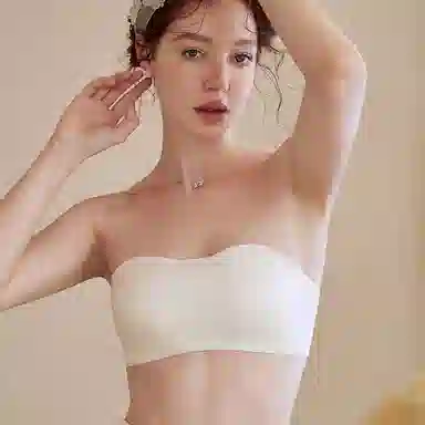 内在密码 可拆卸双肩带内衣女防滑聚拢薄款显胸小隐形不掉防走光抹胸