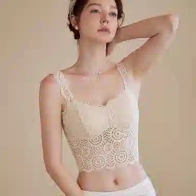 内在密码 一体抹胸垫防走光文胸